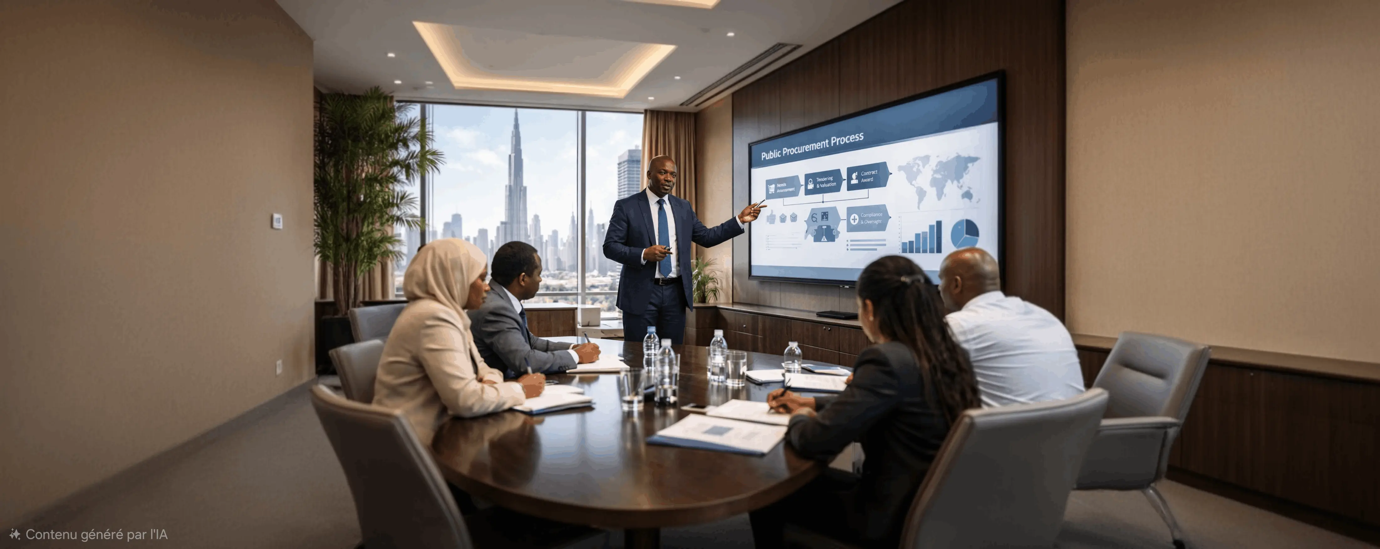 Séance de conseil en salle de réunion